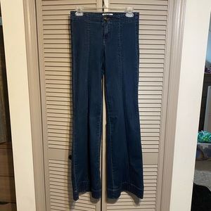 Free People wide leg denim size 26